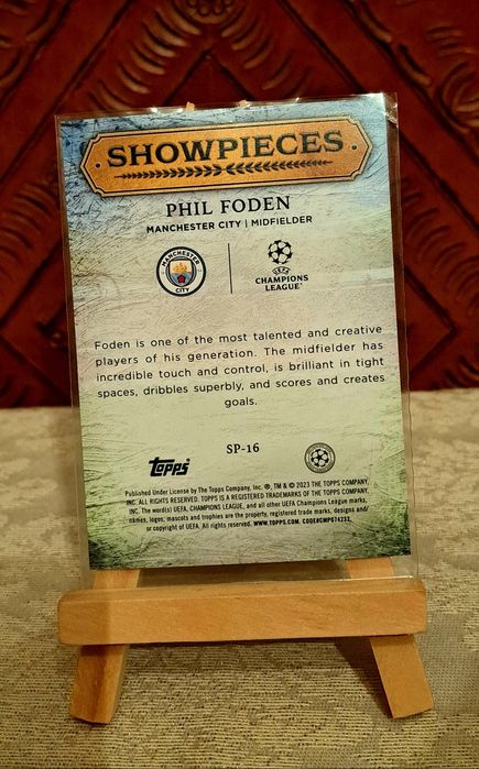 Carta futebol Phil Foden