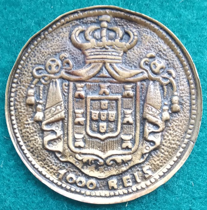 Medalha monarquia 1000 reis