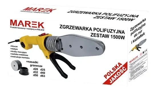 Паяльник плоский для поліпропіленових труб Marek ZP-63 1500W (Польща)