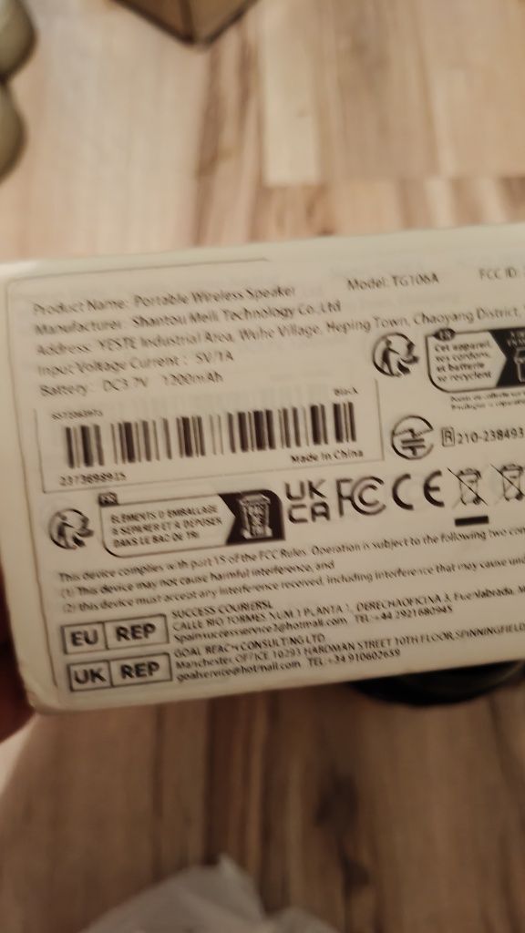 Głośnik bezprzewodowy Bluetooth