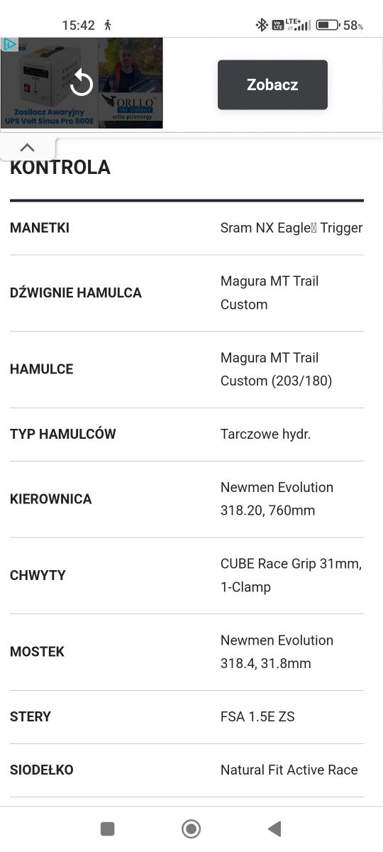 Cube Reace HPA 27.5.E-bike
