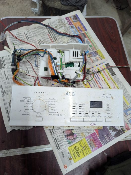 Електрика в зборі до пральної машинки АЕG+ двигун і помпа