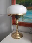 Lampa stylowa, stara, antyk, retro, vintage, bankierka, gabinet