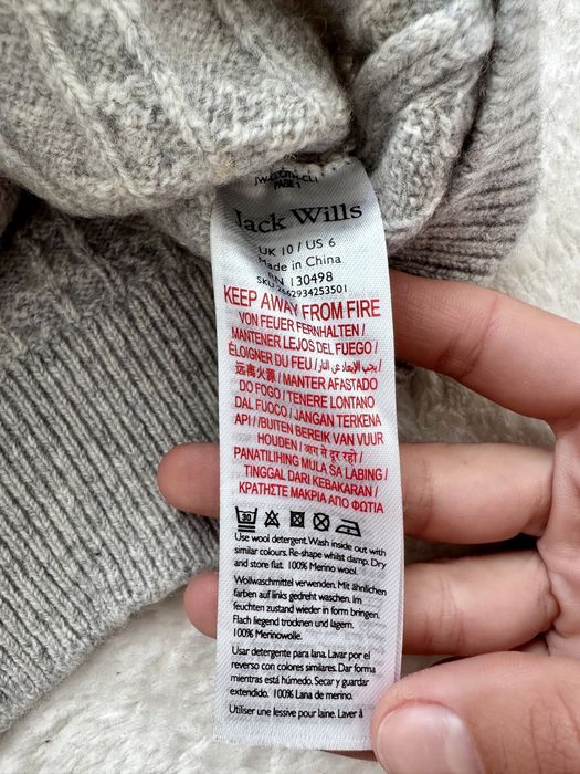 Светр вовна меріноса 100% jack wills хs-s