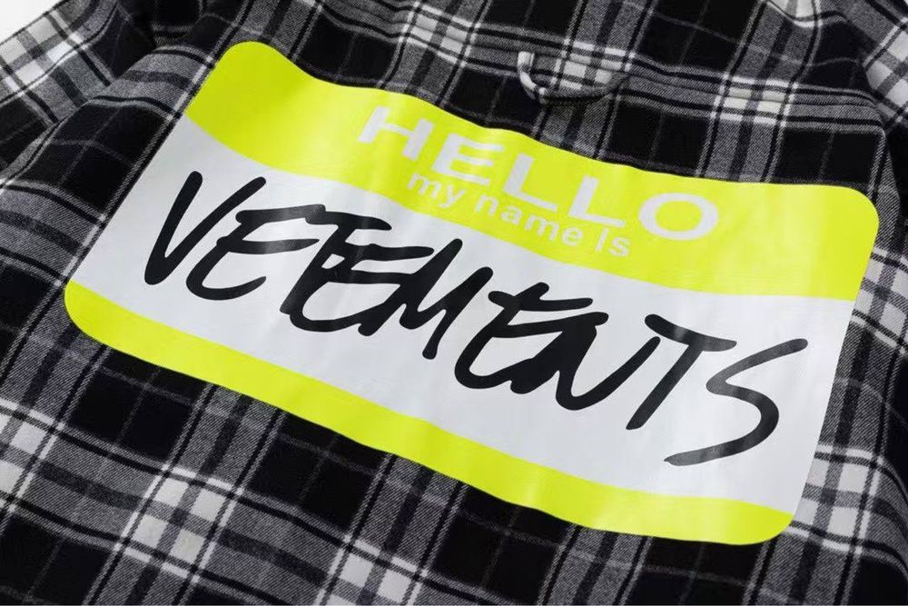 Сорочка Vetements рубашка ветмо ветменс рубашка в клетку