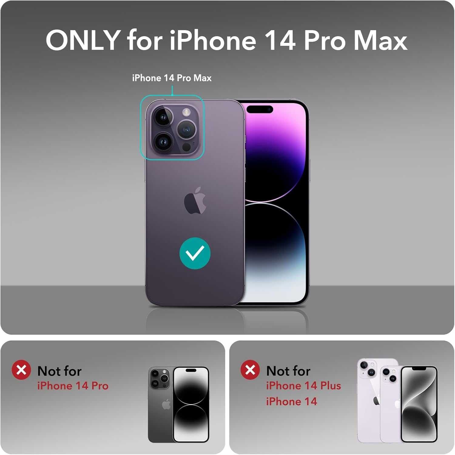 Etui Ochronne Iphone 14 Pro Max Magsafe Czarne Odporne Na Wstrząsy Esr
