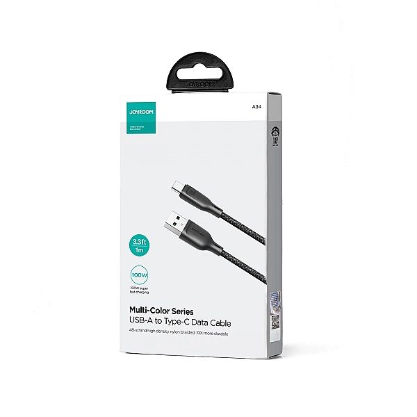 Kabel Joyroom Multi-Color Series SA34-AC6 USB-A / USB-C 100W szybki tr