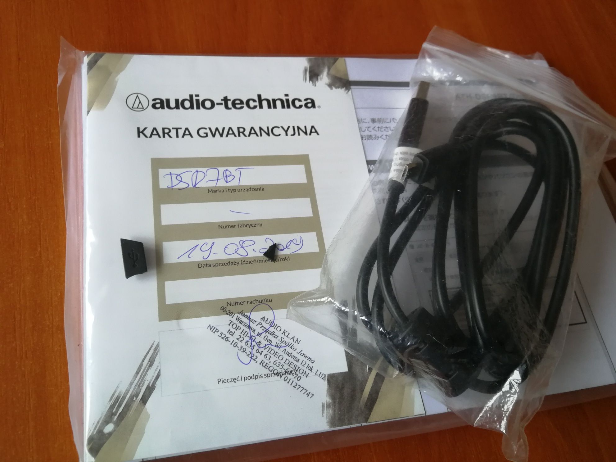 Audio Technica DSR 7 BT bezprzewodowe