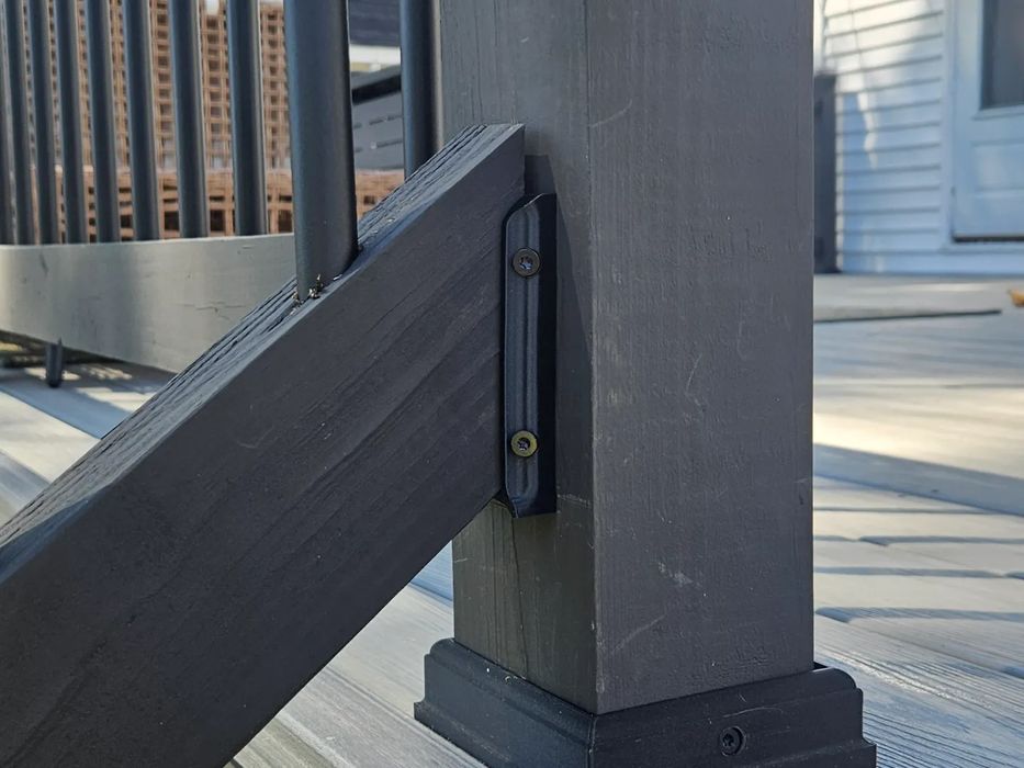 Conectores Escada Corrimão de Madeira para Vãos de Degraus