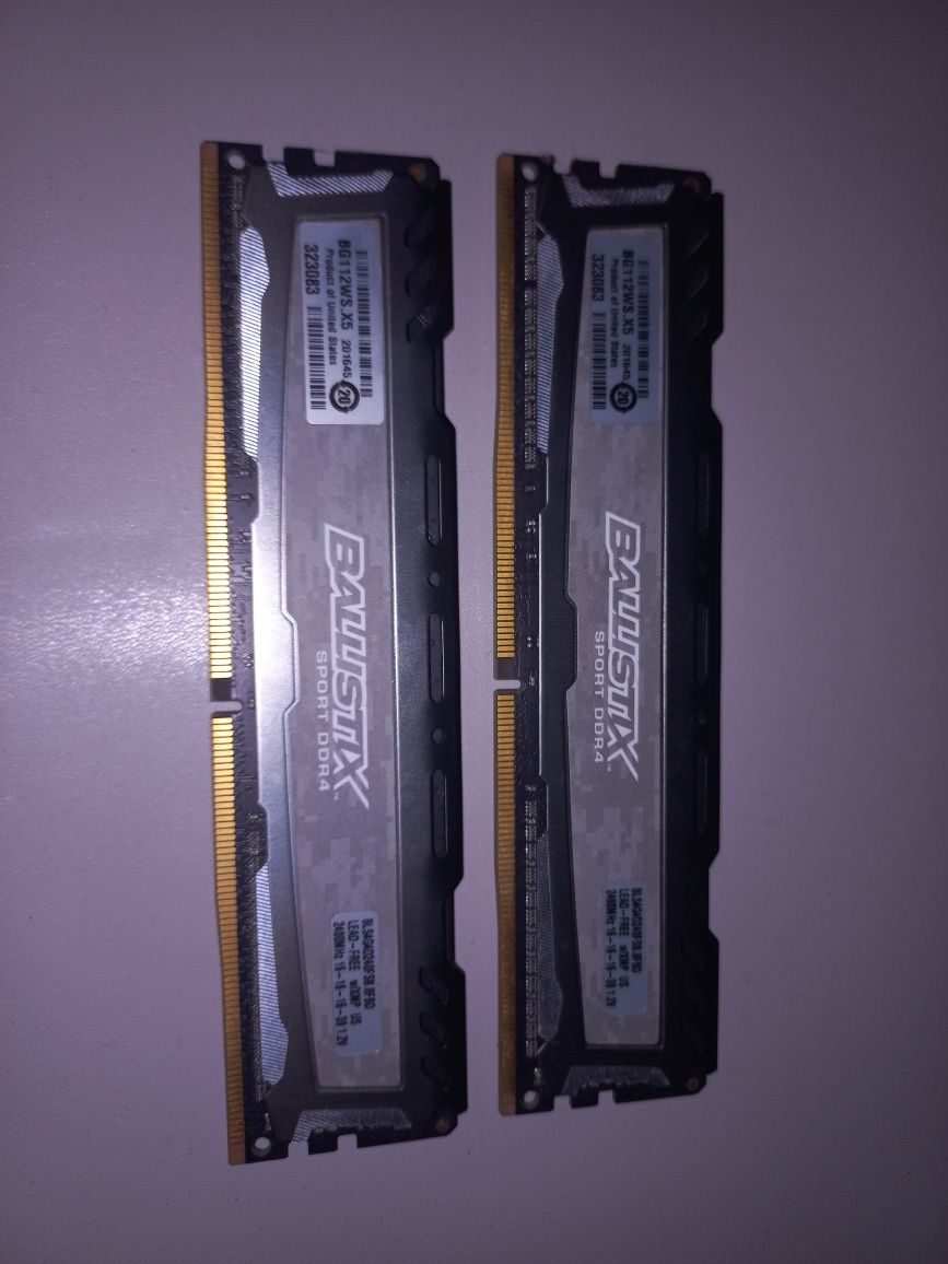 pamięć ram 4GB DDR4 2400MHz CL16  crucial Ballistix