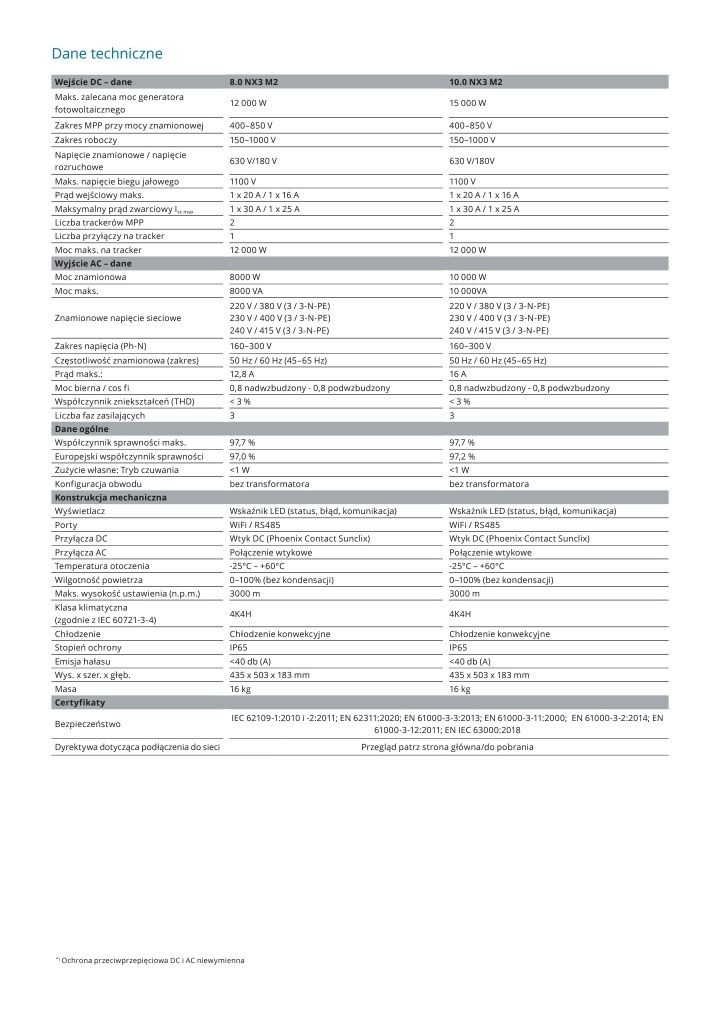 Falownik KACO blueplanet NX3 M2 10kW
