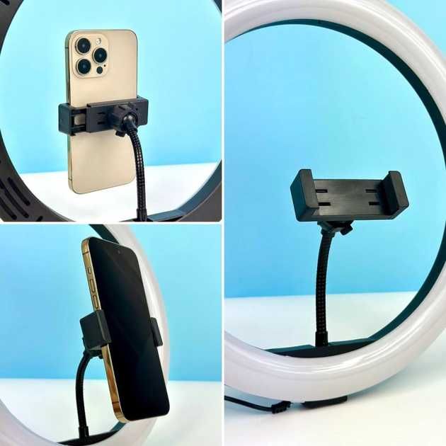 Кольцевая Led Лампа диаметр 33 см LJJ-33 с крепление для телефона