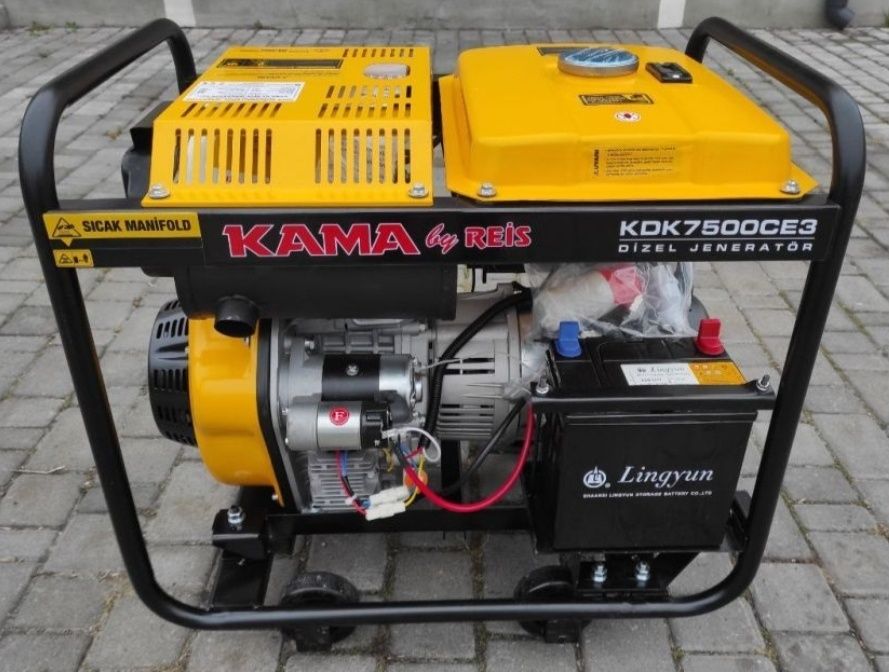Дизельний генератор KAMA KDK7500CE3