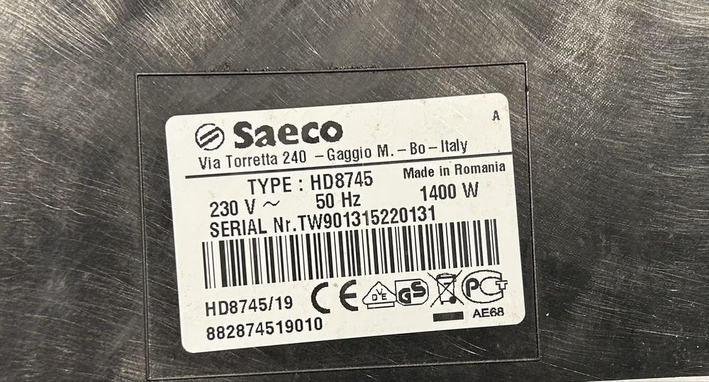 Xsmall HD8745 Saeco Philips elektronika płyta główna