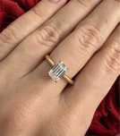 Pierścionek z diamentem 1.15 ct VVS2 E, certyfikat IGI, z brylantem