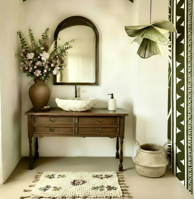 Stylowa drewniana szafka vintage - idealna pod szafkę lub pod konsole