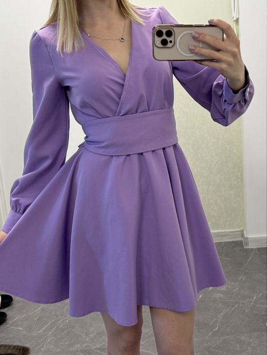 Платье женское сиреневое М