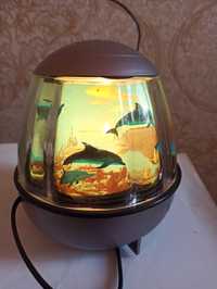 Светильник-ночник Аквариум с дельфинами