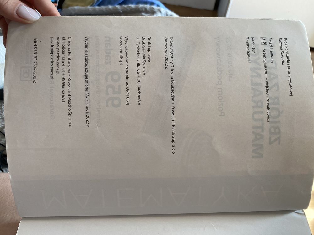 Zbior zadan maturalnych matematyka