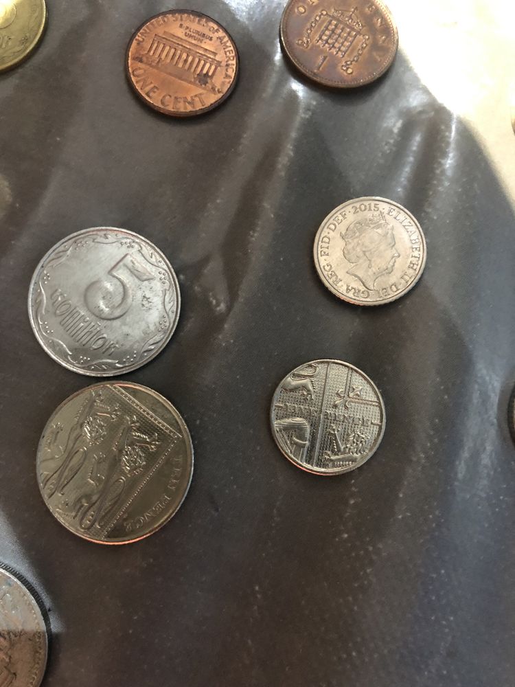 Varias moedas para coleção