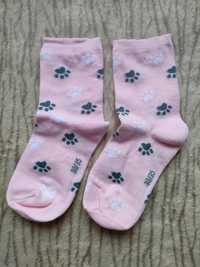 Skarpetki kotki różowe skarpetki łapki ślady kotek 30-35 bawełna socks