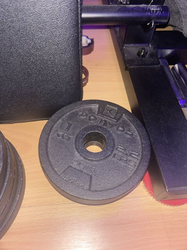 Kit de musculação  (Vende se individualmente ou em conjunto)