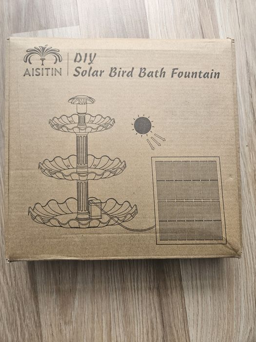 Solarna fontanna dla ptaków DIY - Nowa, przetestowana, na sprzedaż!