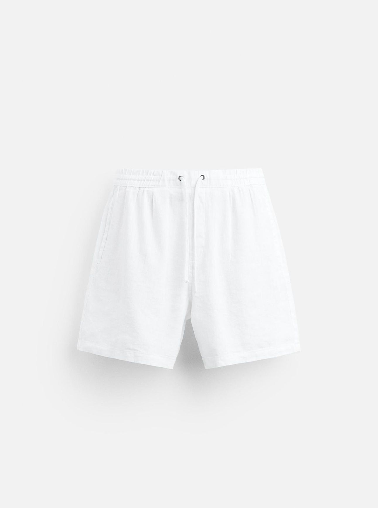 Шорти ZARA чоловічі білого кольору