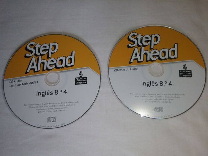 Manual+ C.ativ + 2CD's -"Step Ahead8" - Inglês 8°ano