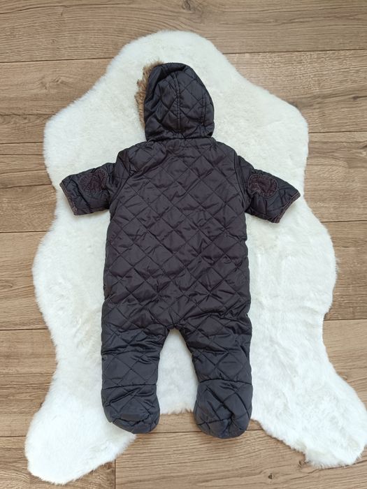 Zimowy ocieplany kombinezon chłopięcy 56 cm