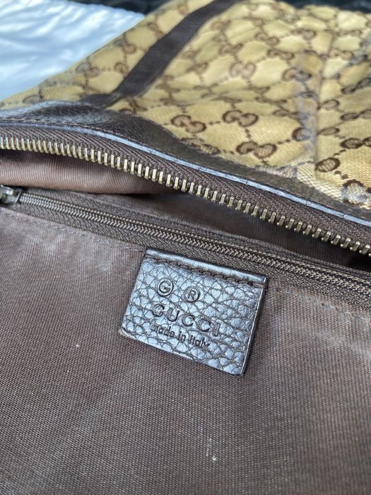 оригінальна сумка Gucci Canvas hobo bag гуччи