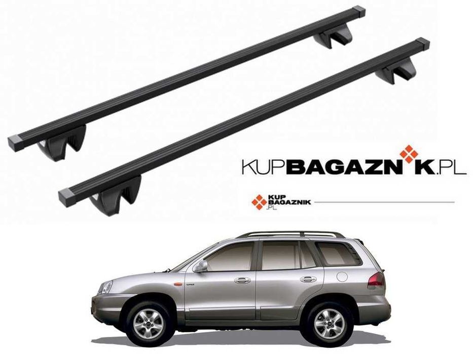Bagażnik dachowy Hyundai Santa Fe SUV 2000 do 2005 belki dach relingi
