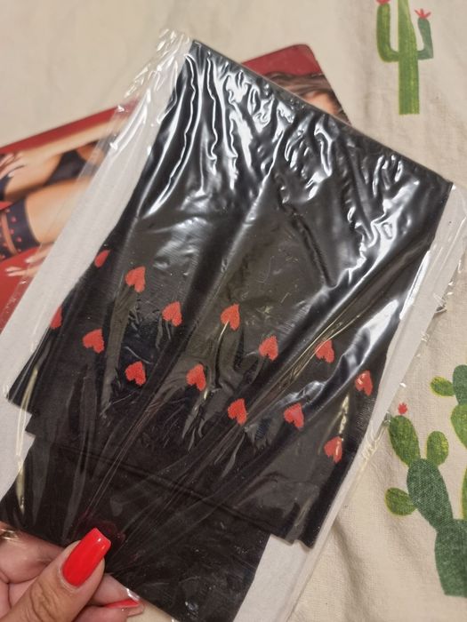 Чулки giulia amour 3-4р сердечки