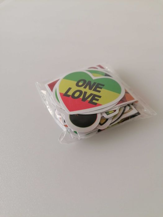 50 Autocolantes Reggae Bob Marley Música Etiquetas Adesivas Decals Set