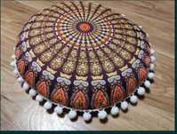 Zestaw 8 szt nowa poduszka mandala joga medytacja 45 cm łuska gryczan