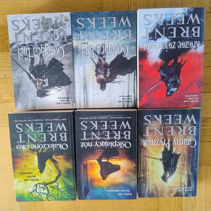 Brent Weeks Czarny pryzmat Oślepiający nóż Gorejąca biel