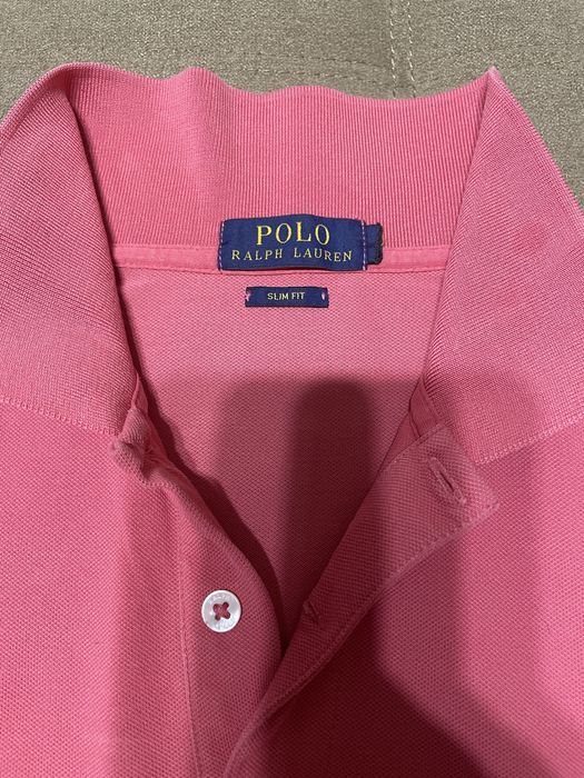Оригинальная футболка Polo.Розово-бордового цвета.