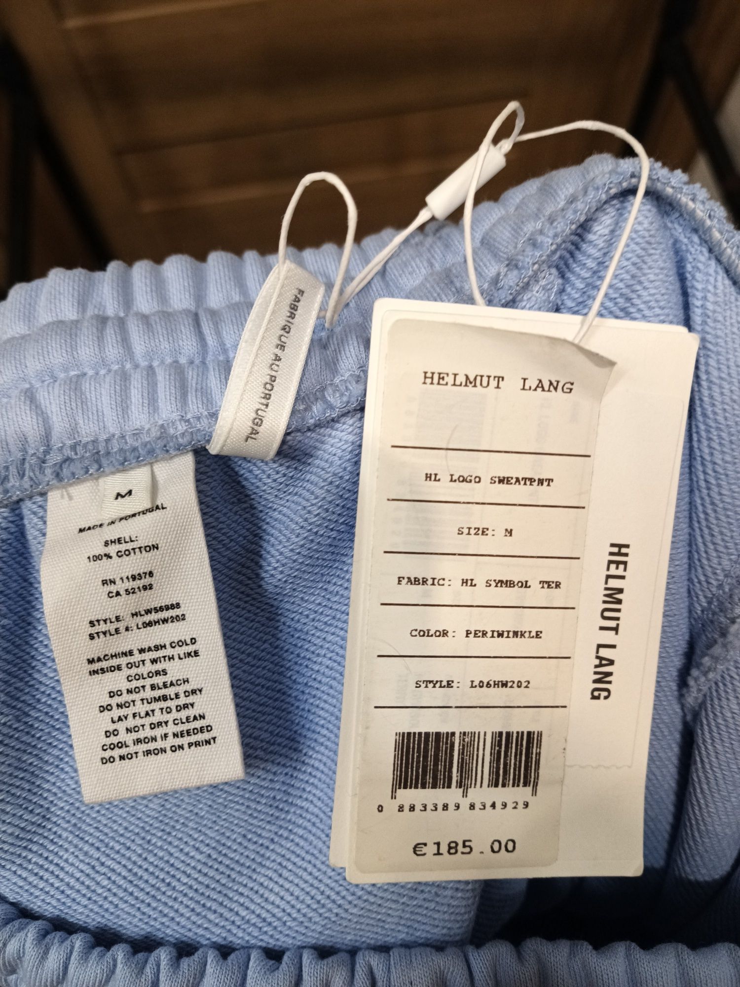 Helmut Lang logo sweetpants spodnie dresowe unisex
