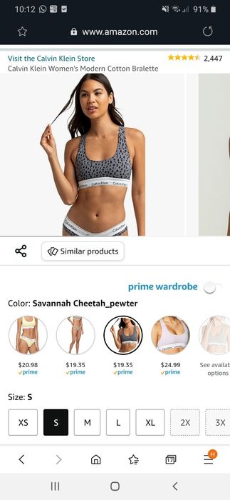 Бюстгальтер  Calvin Klein