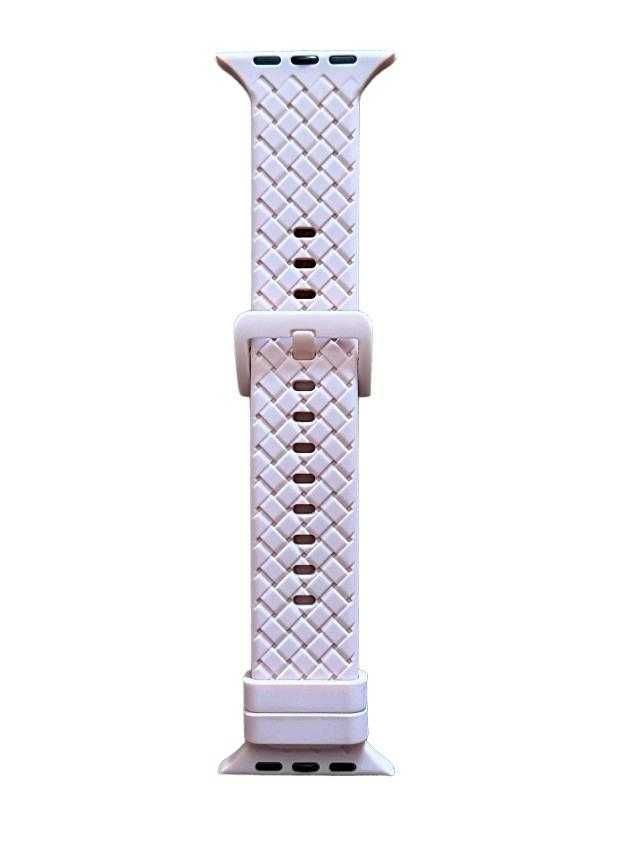 Apple Watch 42/44/45mm Opaska Silikonowa Pasek Różowy kod 1799