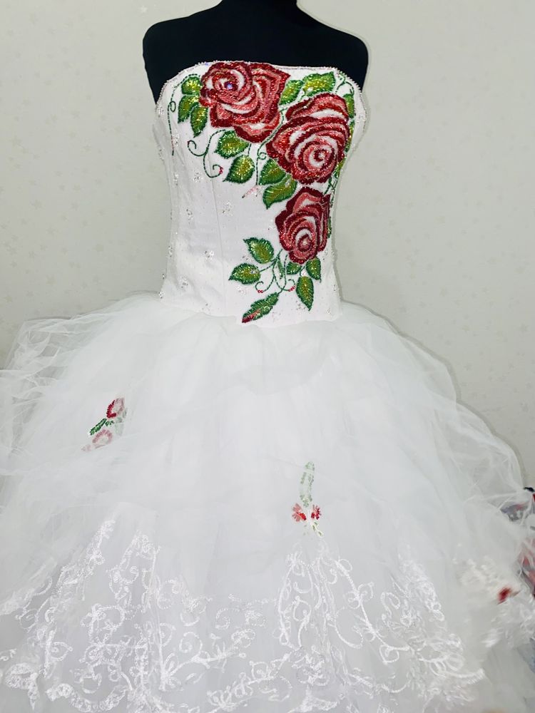 Свадебное платье вышиванка