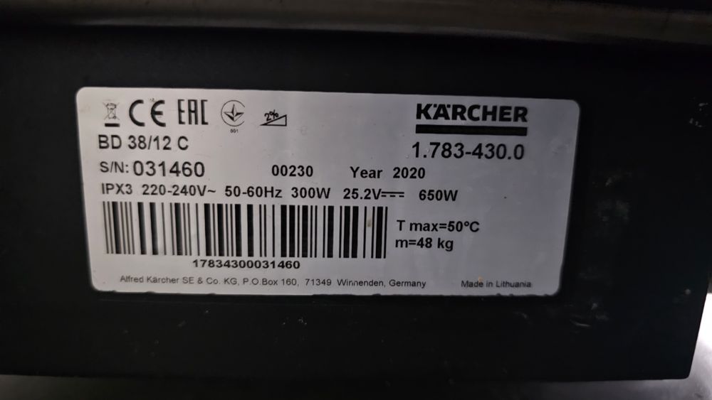 Myjka / Szorowarka Karcher BD 38/12 C