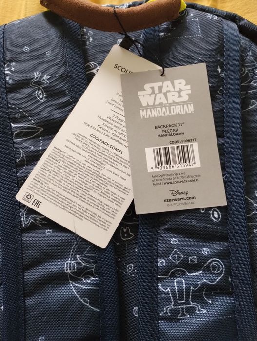 Plecak szkolny coolpack Star Wars Mandalorian 26l