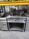 Fritadeira Dupla Industrial 12L +12L a gás com móvel