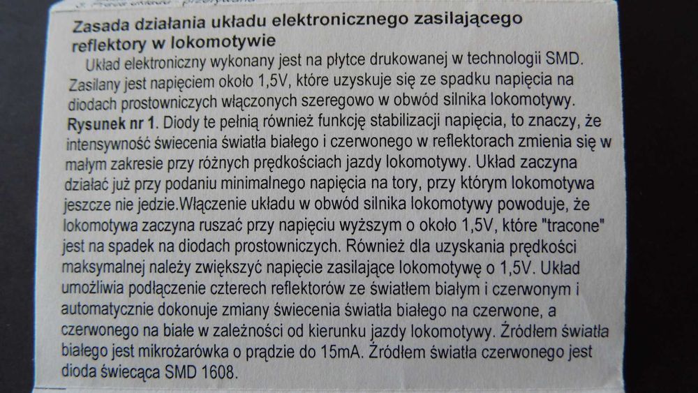 Modele kolejowe. Oświetlenie. Zestaw KLUBA.