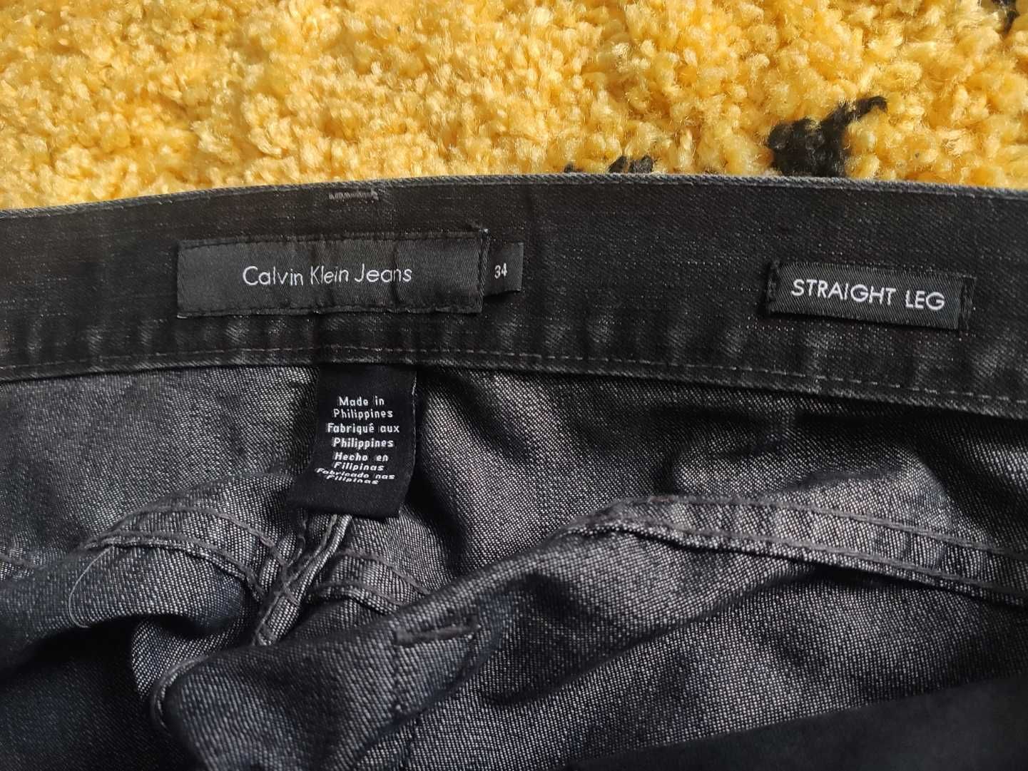 Чорні класичні базові стильні чоловічі джинси Calvin Klein