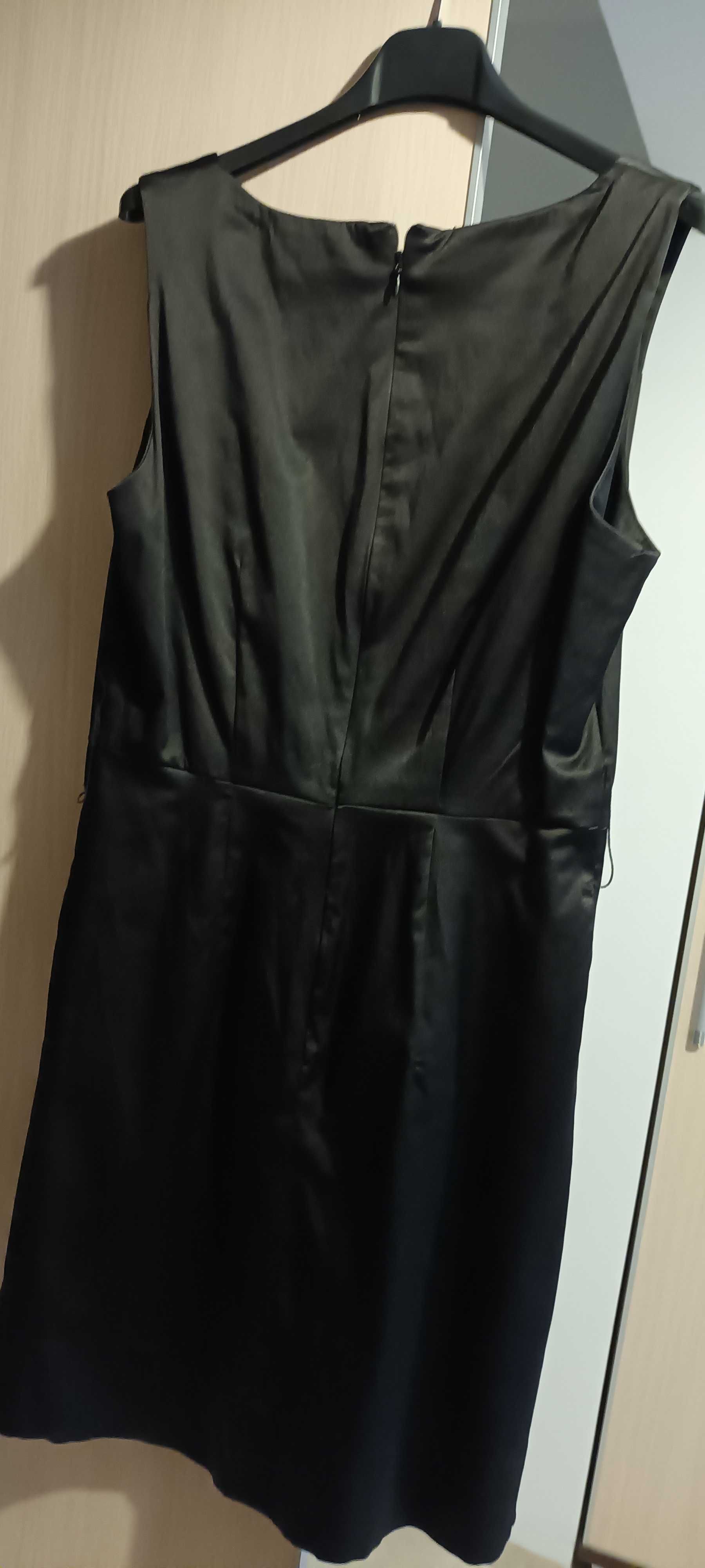 Czarna sukienka na naramkach H&M r.40 stan idealny