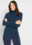 B.P.C granatowy sweter z golfem ^32/34