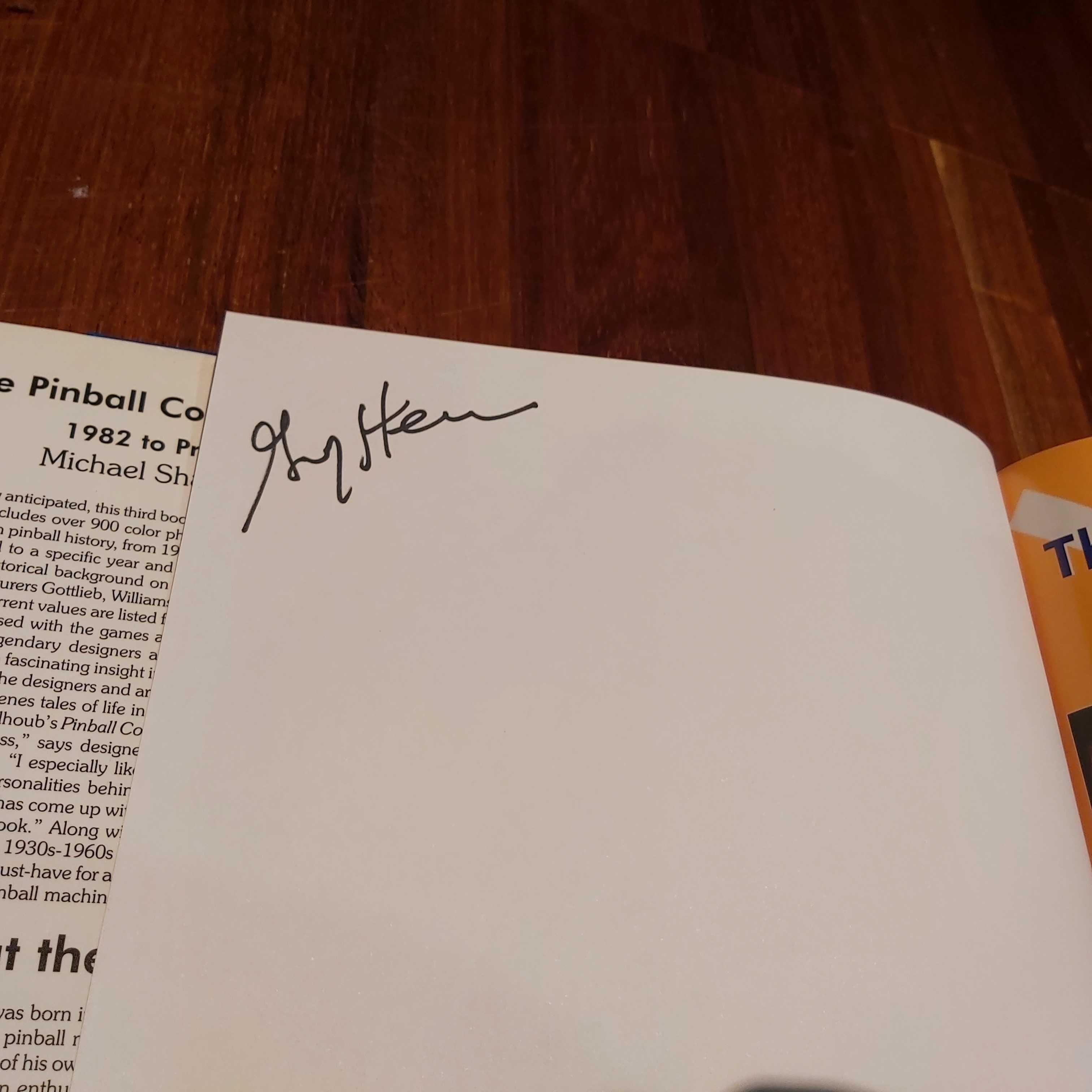książka/album z USA o flipper/pinball z autografem Gary'ego Sterna!