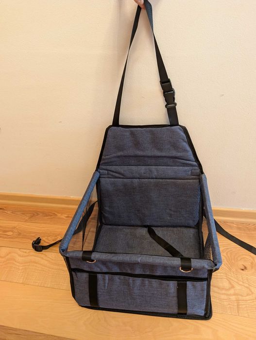 Transporter samochodowy dla kota małego psa składany na płasko40x30x25